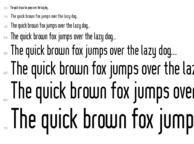 Prozak font waterfall